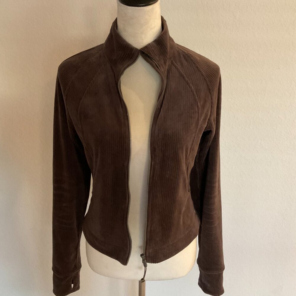 lululemon athletica Brown Corduroy Zip Jacket - Picture 2 of 4